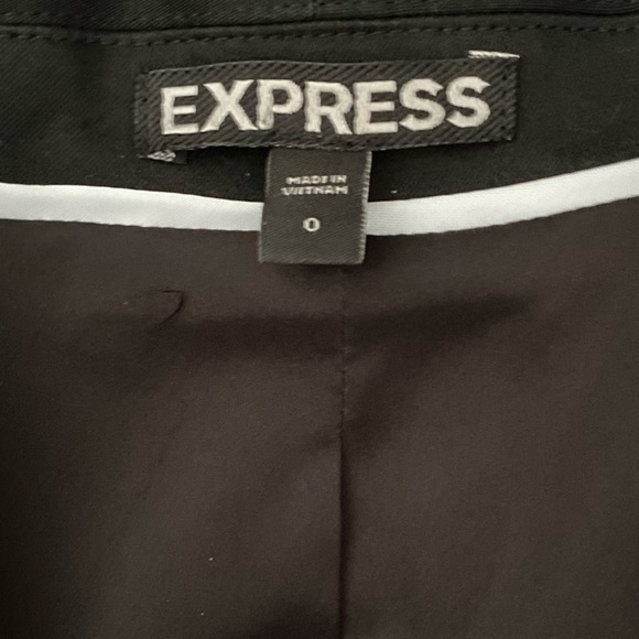 NWOT - EXPRESS BLACK / WHITE TRIM SUIT BLAZER SIZE 0 - Picture 12 of 12